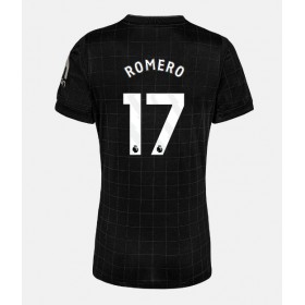 Dámské fotbalový oblečení Tottenham Hotspur Cristian Romero #17 Venkovní košile 2025-26 Krátkým Rukávem